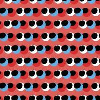 Vector seamless texture background pattern. Hand drawn, red, blue, white, black colors.