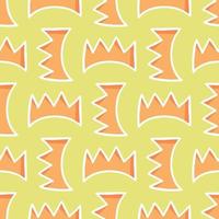 Vector seamless texture background pattern. Hand drawn, yellow, orange, white colors.
