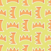 Vector seamless texture background pattern. Hand drawn, yellow, orange, white colors.