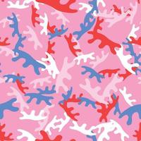 Vector seamless texture background pattern. Hand drawn, pink, red, blue, white colors.