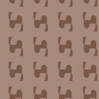 Vector seamless texture background pattern. Hand drawn, brown colors.