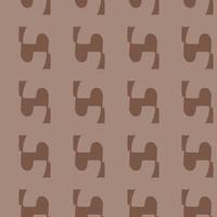 Vector seamless texture background pattern. Hand drawn, brown colors.