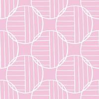 Vector seamless texture background pattern. Hand drawn, pink, white colors.