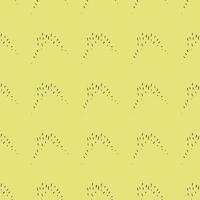 Vector seamless texture background pattern. Hand drawn, yellow, black colors.