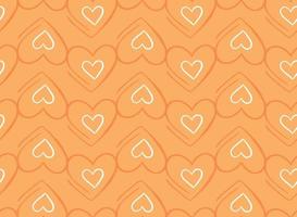 Vector texture background, seamless pattern. Hand drawn, orange, white colors.