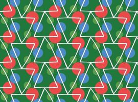 Vector texture background, seamless pattern. Hand drawn, green, red, blue, white colors.