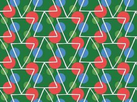 Vector texture background, seamless pattern. Hand drawn, green, red, blue, white colors.