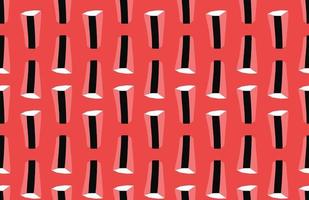 Vector texture background, seamless pattern. Hand drawn, red, black, white colors.
