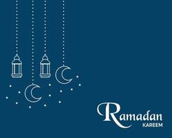 Simple Ramadan Kareem Background Vector