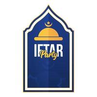 Celebration iftar Ramadan vector banner