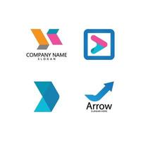 Arrow illustration logo vector