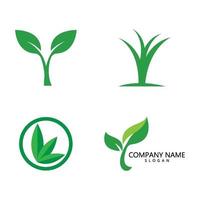 Green leaf logo vector