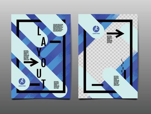 Dynamic sport poster design with abstract diagonal brush lines