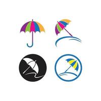 umbrella logo vector