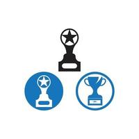 icono de vector de copa de trofeo