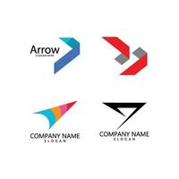 Arrow illustration logo vector