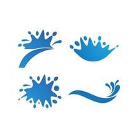 logotipo de salpicaduras de agua vector