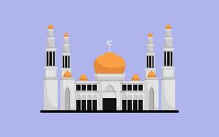 edificio de vector de mezquita islámica