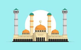 Illustration of mosque building vector