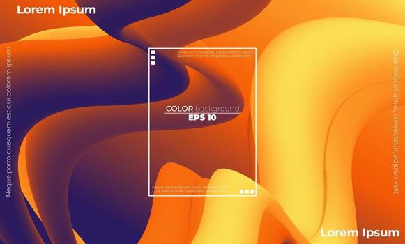 patrón de color fluido abstracto de fondo degradado líquido de color neón vector