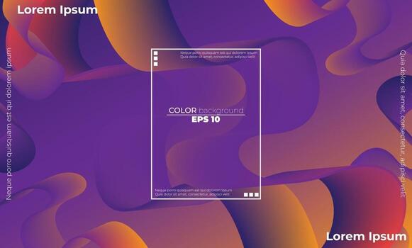 patrón de color fluido abstracto de fondo degradado líquido de color neón vector