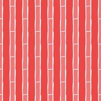 Vector seamless texture background pattern. Hand drawn, red, white colors.