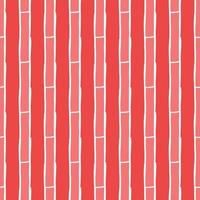 Vector seamless texture background pattern. Hand drawn, red, white colors.