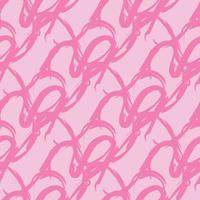 Vector seamless texture background pattern. Hand drawn, pink colors.