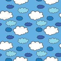 Vector seamless texture background pattern. Hand drawn, blue, black, white colors.