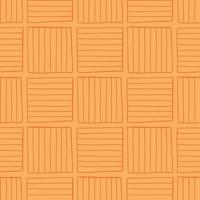 Vector seamless texture background pattern. Hand drawn, orange colors.