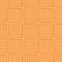 Vector seamless texture background pattern. Hand drawn, orange colors.