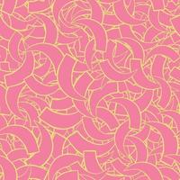 Vector seamless texture background pattern. Hand drawn, pink, yellow colors.