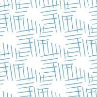 Vector seamless texture background pattern. Hand drawn, blue, white colors.