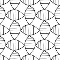 Vector seamless texture background pattern. Hand drawn, black, white colors.