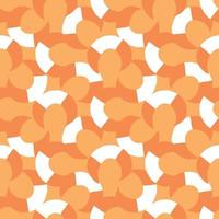Vector seamless texture background pattern. Hand drawn, orange, white colors.