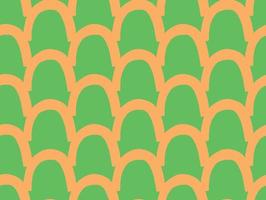 Vector texture background, seamless pattern. Hand drawn, orange, green colors.