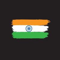 INDIA FLAG BRUSH VECTOR ILLUSTRATION