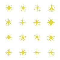 Sparkling holiday stars, glittering sparks and sparkling elements - illustration vector