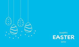 Easter Day Simple Background Vector