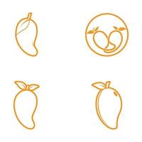 vector de icono de símbolo de logotipo de mango