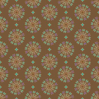 fabric abstract ethnic flower pattern, vector illustration style seamless. design for fabric, curtain, background, carpet, wallpaper, clothing, wrapping, Batik, fabric, tile, ceramic