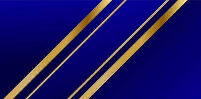 Abstract polygonal pattern luxury dark blue with gold vector