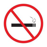 No smoking sign icon on white background vector. vector