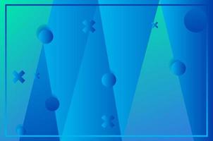 Blue geometric background. Composition of fluid form. vector