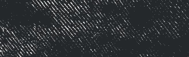 Grunge white lines and dots on a black background - Vector illustration