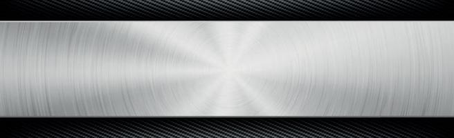 Abstract metal and carbon fiber texture background - Vector illustration