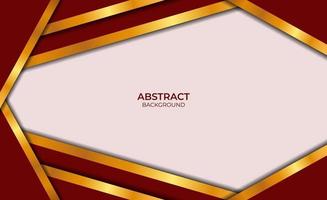Luxury Abstract Design Red And Gold Style vector
