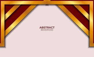 Design Luxury Style Red And Gold vector