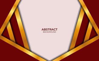 Luxury Abstract Red And Gold Design vector
