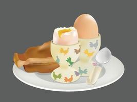 desayuno en vector gráfico de ilustración